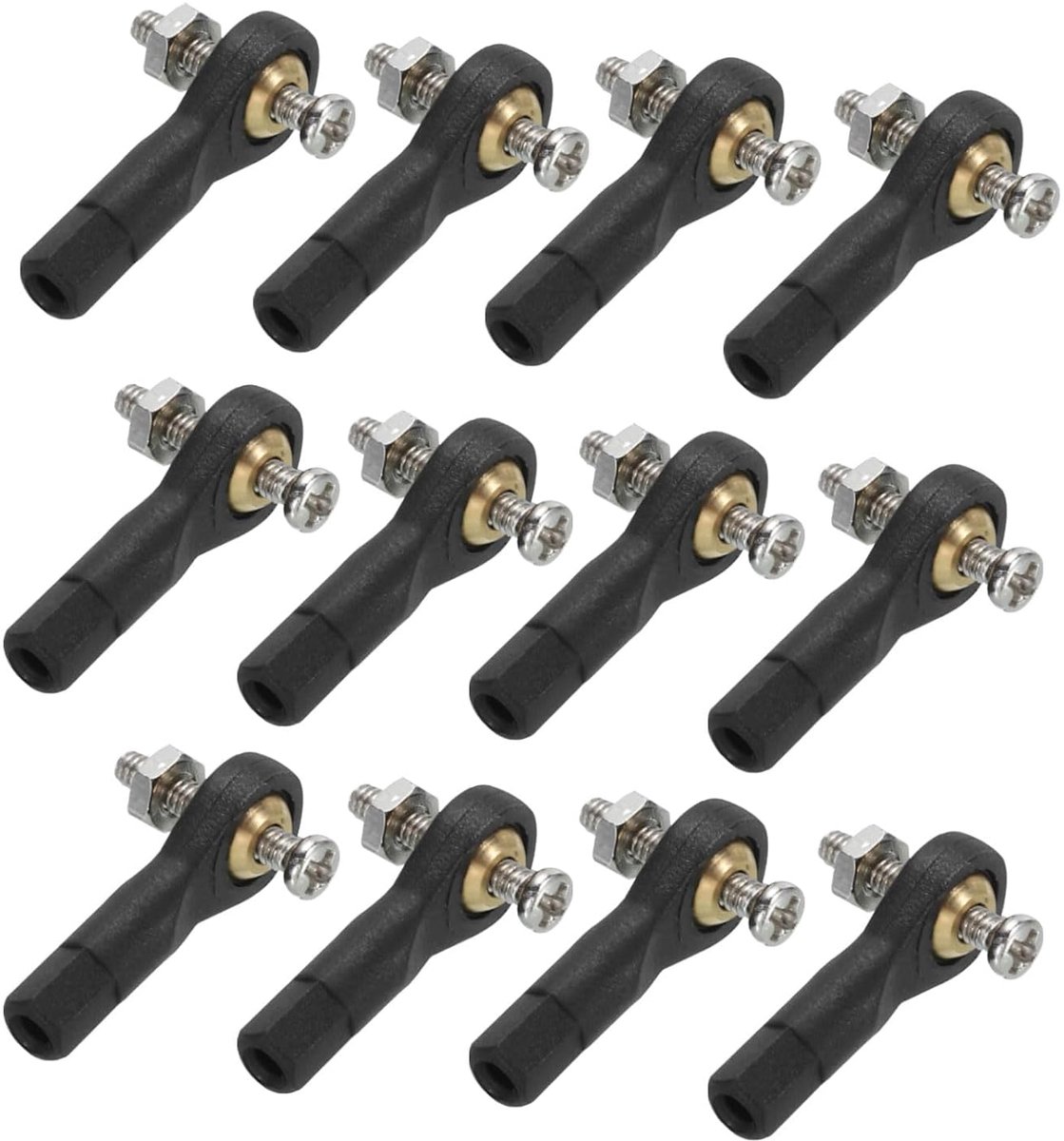 Kogelkop voor einde kogelstang M2 x l19 mm voor einde kogelstang voor stuurverbinding voor RC-modellen met schroef en moer, 20 stuks