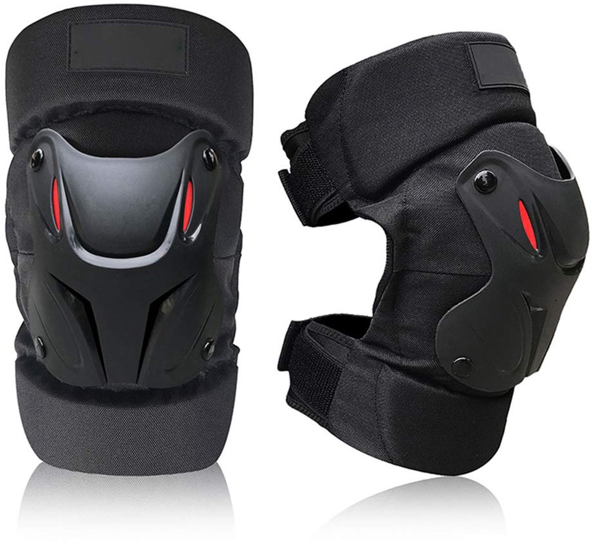 1 paar kniebeschermers voor volwassenen, verstelbaar ergonomisch scharnierdesign, kniebeschermers, beschermende uitrusting voor motorfiets, fiets, skateboard