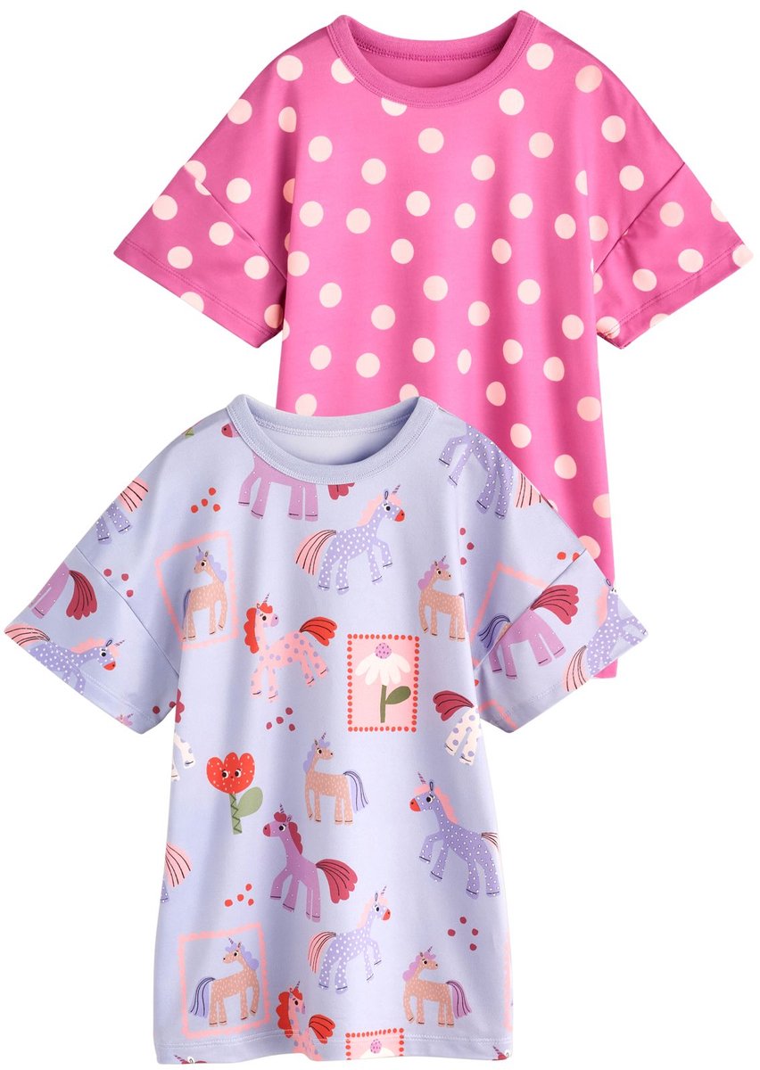 Next - Meisjes - Set van 2 nachthemden - Roze