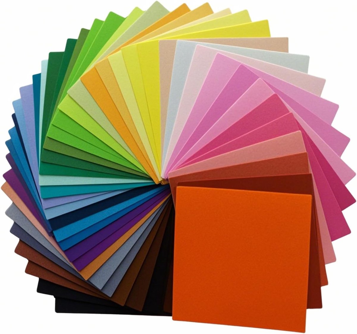 Stof, knutselen, 30 x 30 cm, gekleurde viltbladeren, 40 kleuren, knutselvilt, vilt om te knutselen, vliesstof, viltplaten, knutselvilt, viltstof voor doe-het-zelf handwerk, naaien