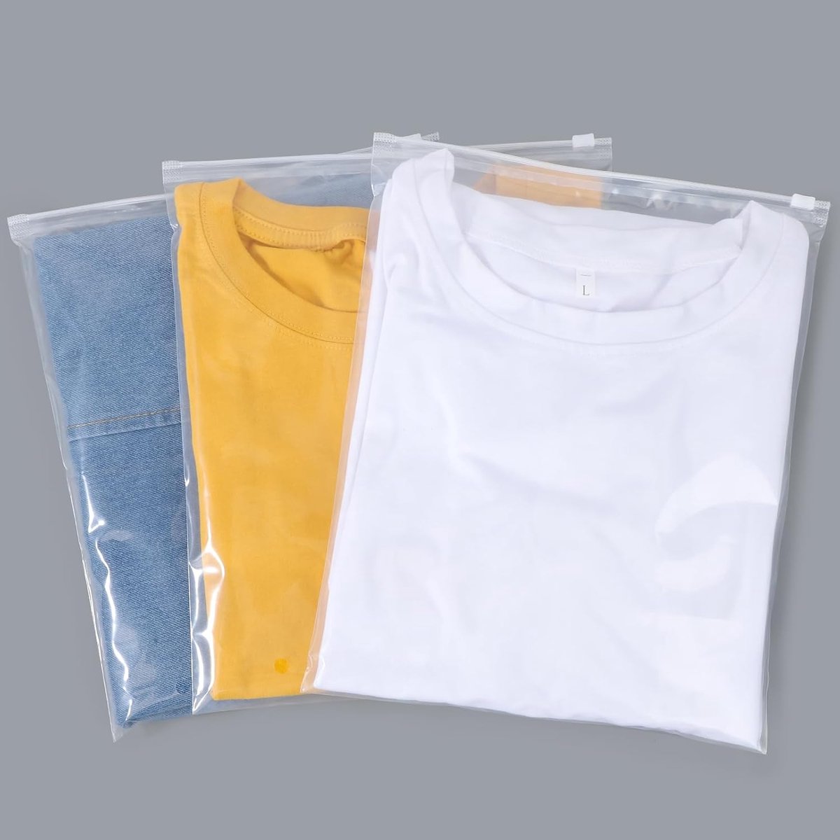 Kledingzakken, 50 Stuks 25 * 30cm Transparante Kunststof Tas, Bikini Wetbag, Reisopslag Kledingzakken voor Cosmetica, Sokken (met Ventilatiegaten)
