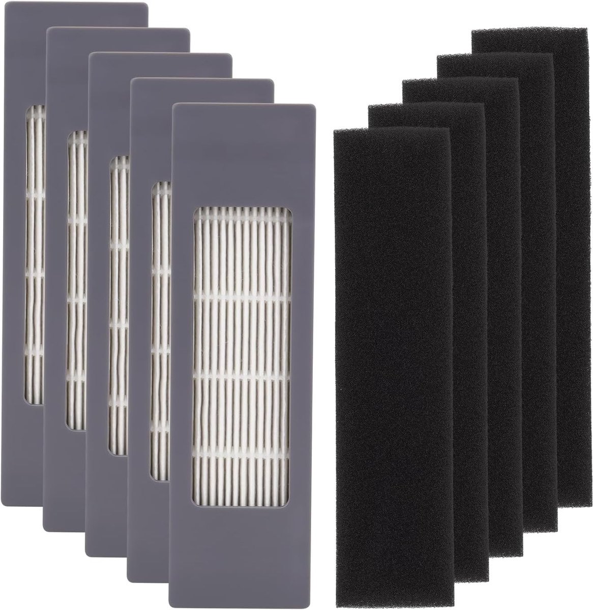 Set van 10 HEPA-filters voor Ecovacs Deebot OZMO N10 N10 Plus 920 950 T8 AIVI Max T9 T5 N5 N7 N8+ N8 Pro Plus DX55 DX93 DJ65 robotstofzuiger vervanging