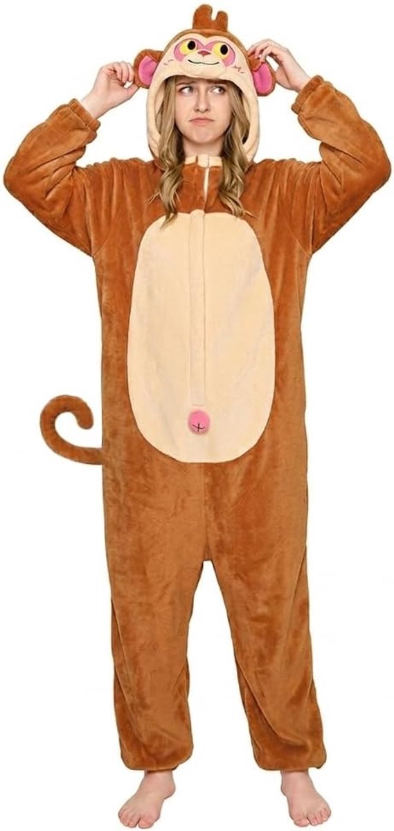 Volwassenen Dier Onesie, Fleece Unisex Nieuwigheid Pyjamas, Zachte Comfortabele Cosplay Kostuum Thuiskleding Halloween Nachtkleding Eendelig Slipjamas Loungewear