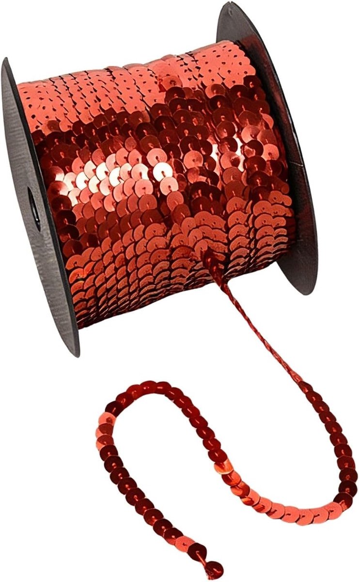 Paillettenband om Te Naaien 100 Yards voor DIY, Glanzende Band voor Kledingdecoratie, Kostuums, Danskleding en Handwerkprojecten