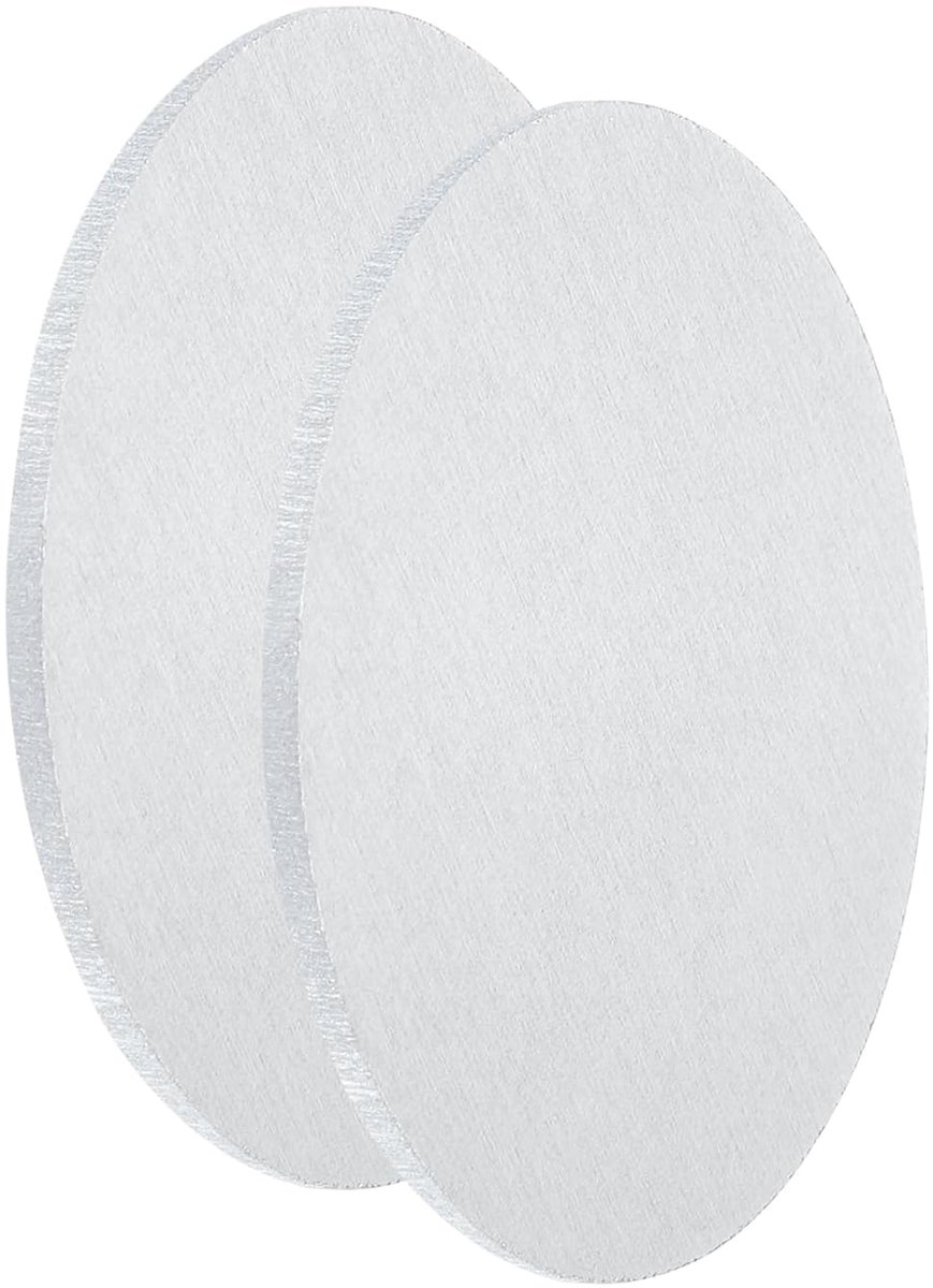 2 stuks aluminium schijven, diameter 50 mm, dikte 2 mm, ronde platen van aluminium 1060, aluminium velgen voor het stansen van metalen