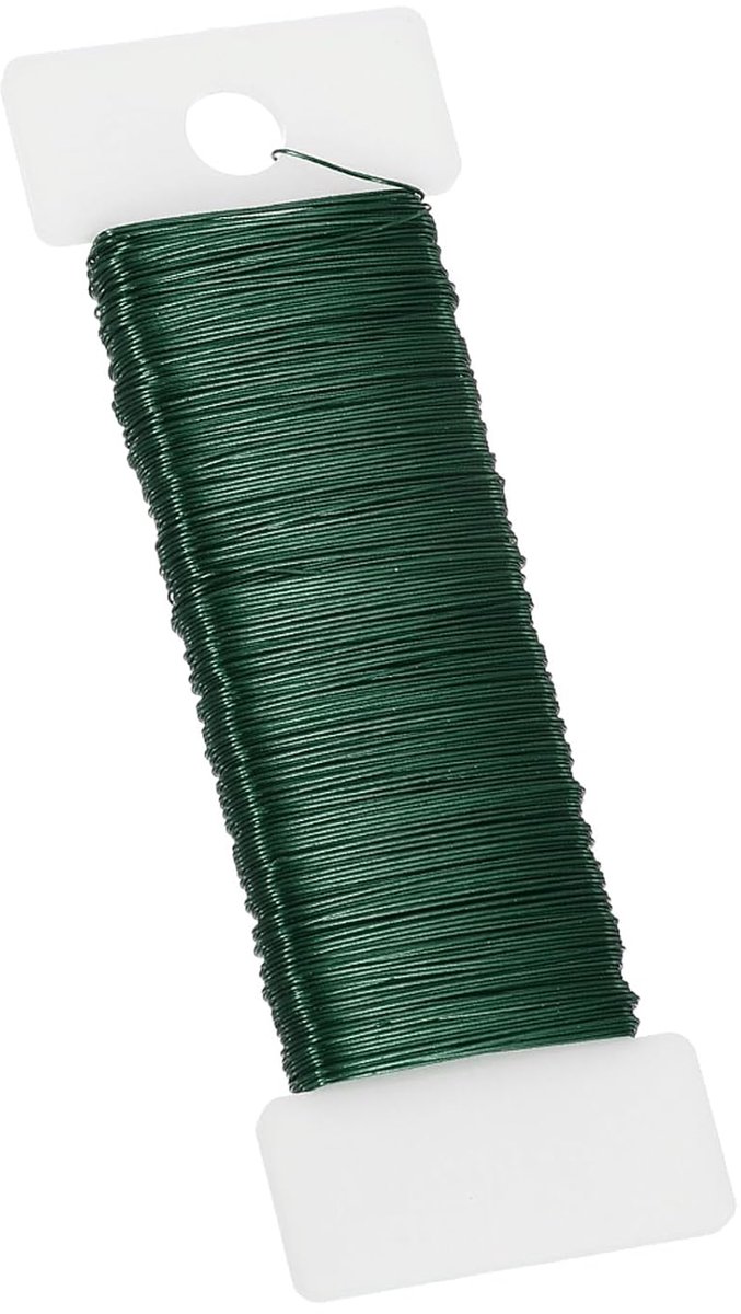 Draad, 26 gauge, 115 meter, draad voor bloemenkransen voor kunsthandwerk, bloemstukken, groen