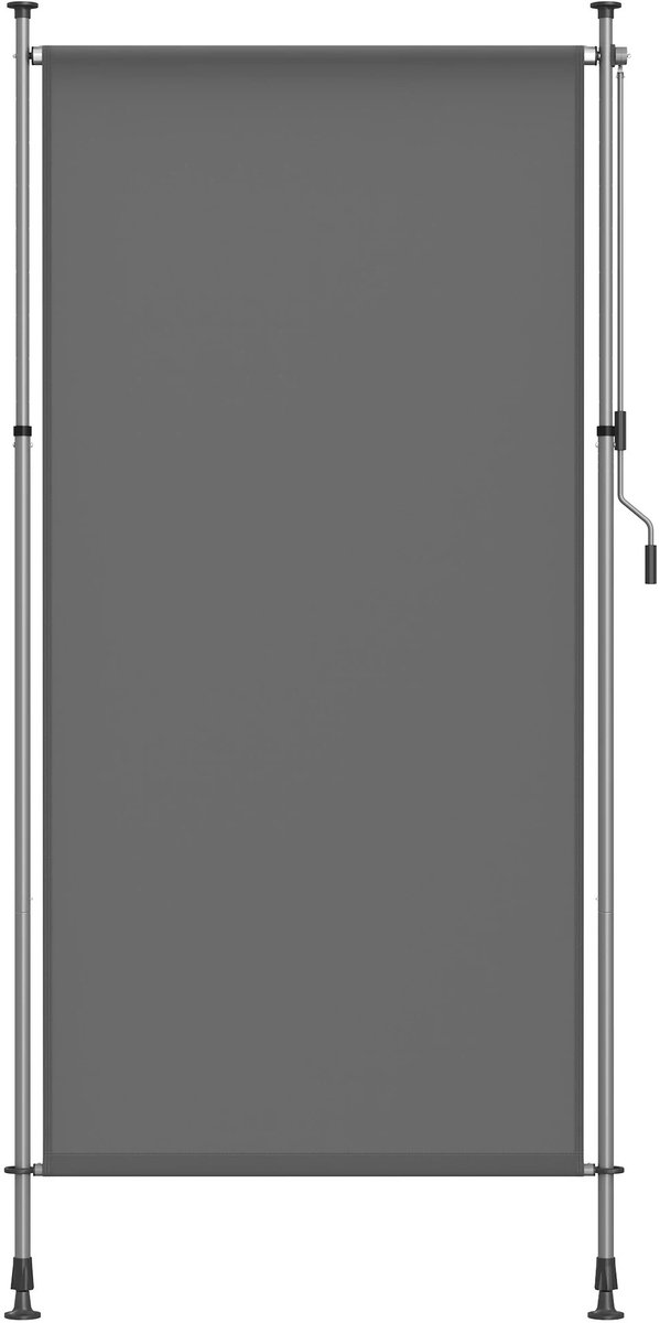 Golaro Luifel - Luifel terras - Klemluifel - Zonnescherm - 120 x 220/300 cm - Uittrekbaar en ondoorzichtig - Grijs - Balkon