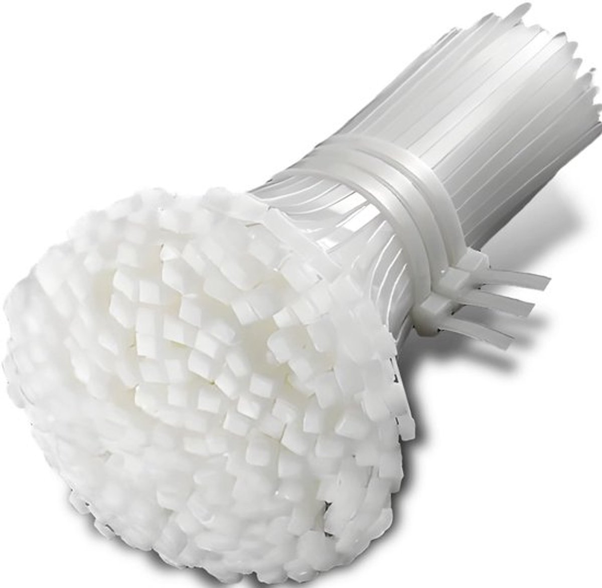 Kabelbinders 100 stuks - 200 x 3,6 mm - Wit Nylon - UV-bestendig - Herbruikbaar - Schokbestendig - Veilig in gebruik - Bindsnoer