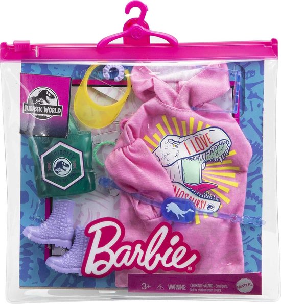 Barbie Poppenkledingset Fashion Storytelling Roze 10-delig van Barbie — afbeelding 2