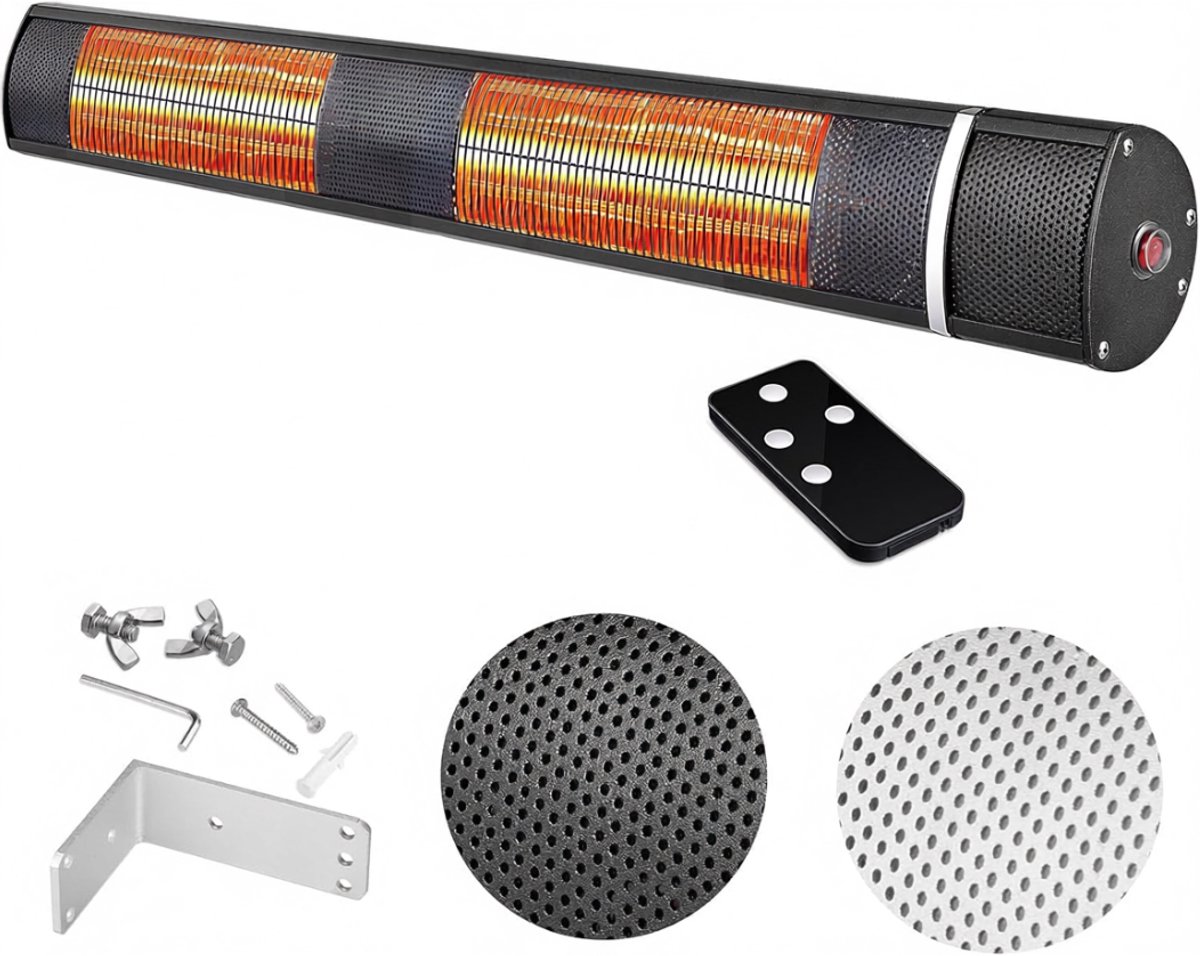 VLSelect® Terrasverwarmer - Heater - Infrarood verwarming - 3 Verwarmingsniveau's