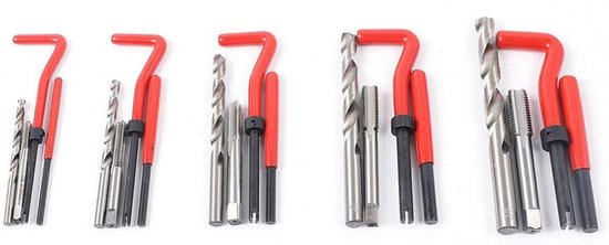 Schroefdraadreparatieset, 131 stuks schroefdraad, reparatieset, reparatieset, coil reparatiekit M5 - M12 — afbeelding 3
