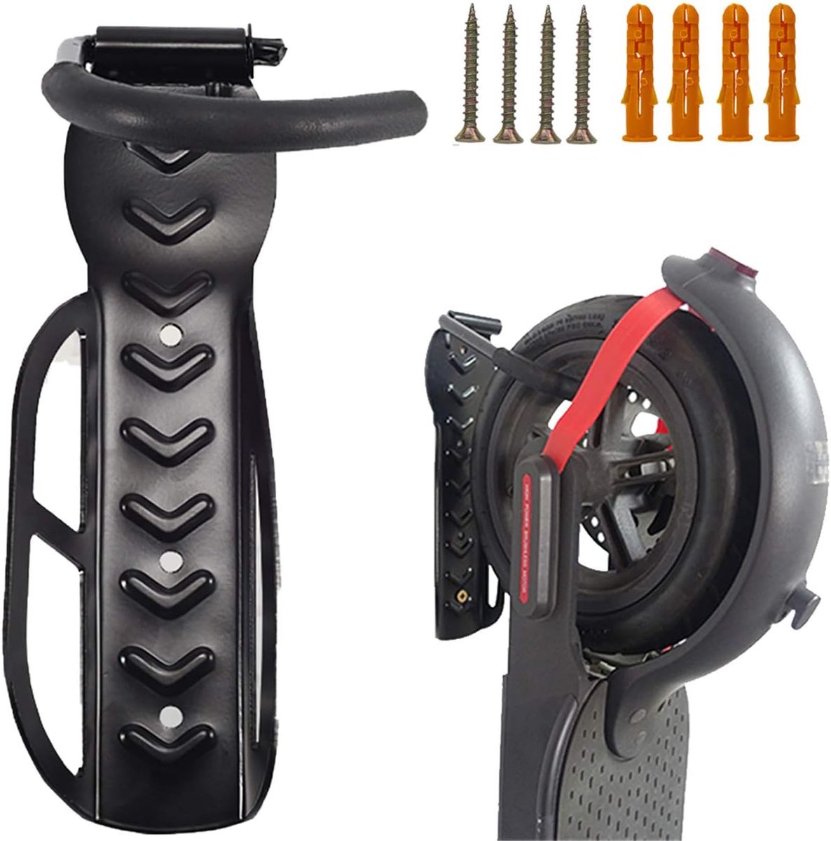 auvstar Stephouder, wandhouder, geschikt voor Xiaomi M365 / M365 Pro/Ninebot ES1 ES2, muurbeugel voor elektrische step, maximale belasting 30 kg