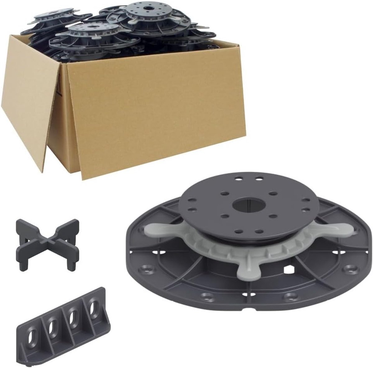 25 stuks Trevendo Universal Terrasdragers voor hout, composiet en platen, M (30-45 mm)