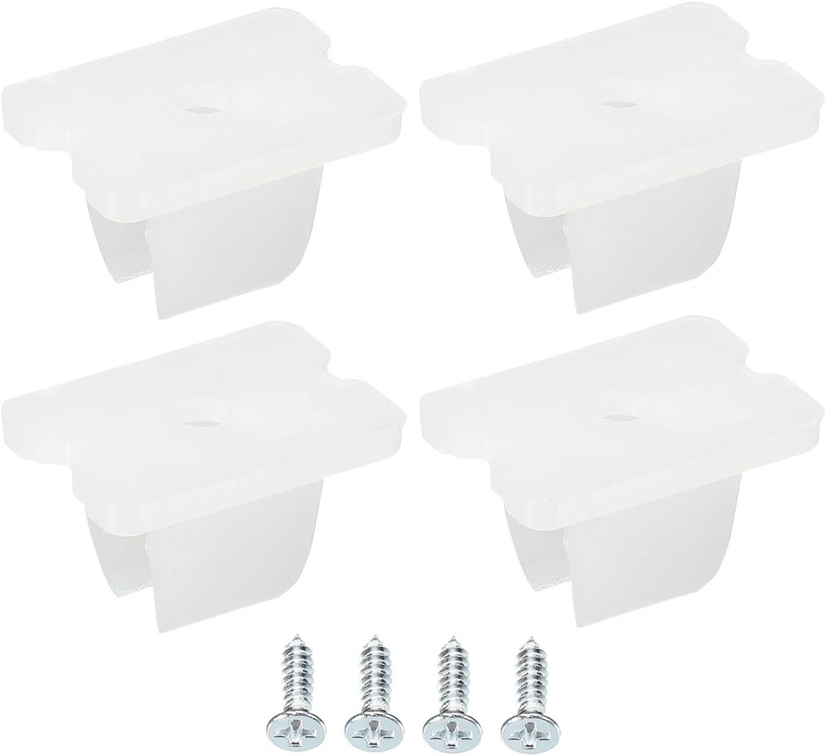 sourcing map 30 stuks led-neonmontageclips, houder, bevestigingsklemmen, geschikt voor 6 mm tot 7 mm siliconen led-neon stripverlichting, doorschijnend