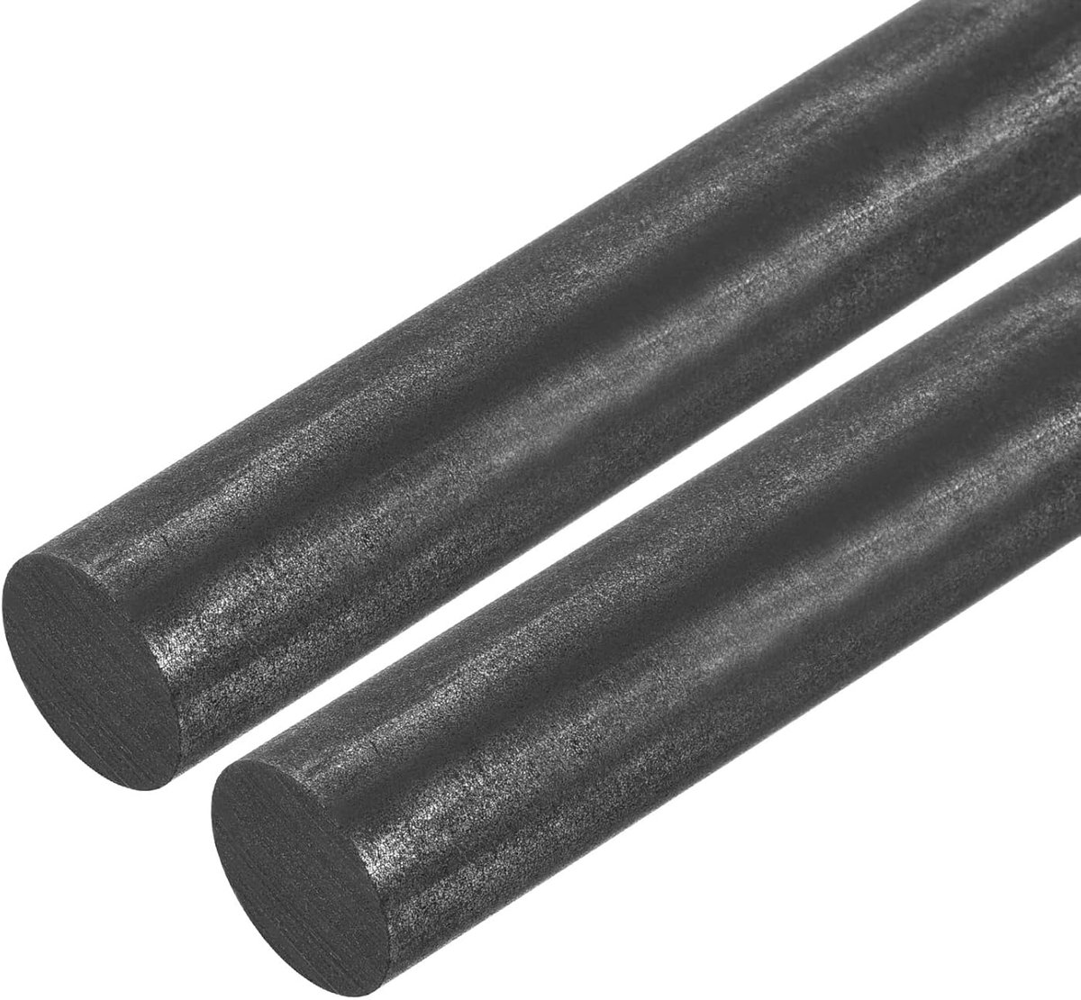 Grafietstang, grafiet, mengstaaf, cilinderstaaf, carbon stang, 305 x 19 mm, zwart, voor smelselektroden, creatie, pot 2 stuks