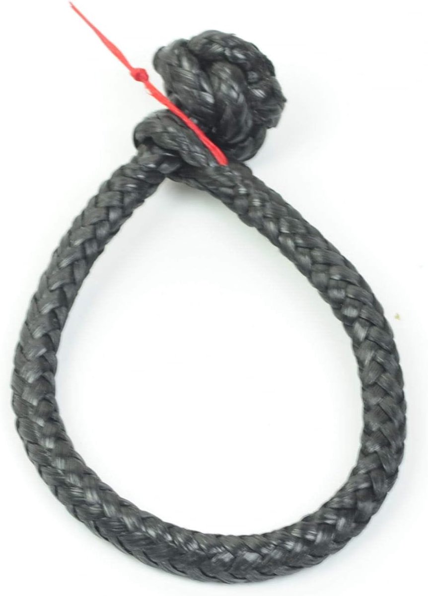 Touwbeugel van Dyneema, 5 mm, zwart - breukbelasting meer dan 2000 kg