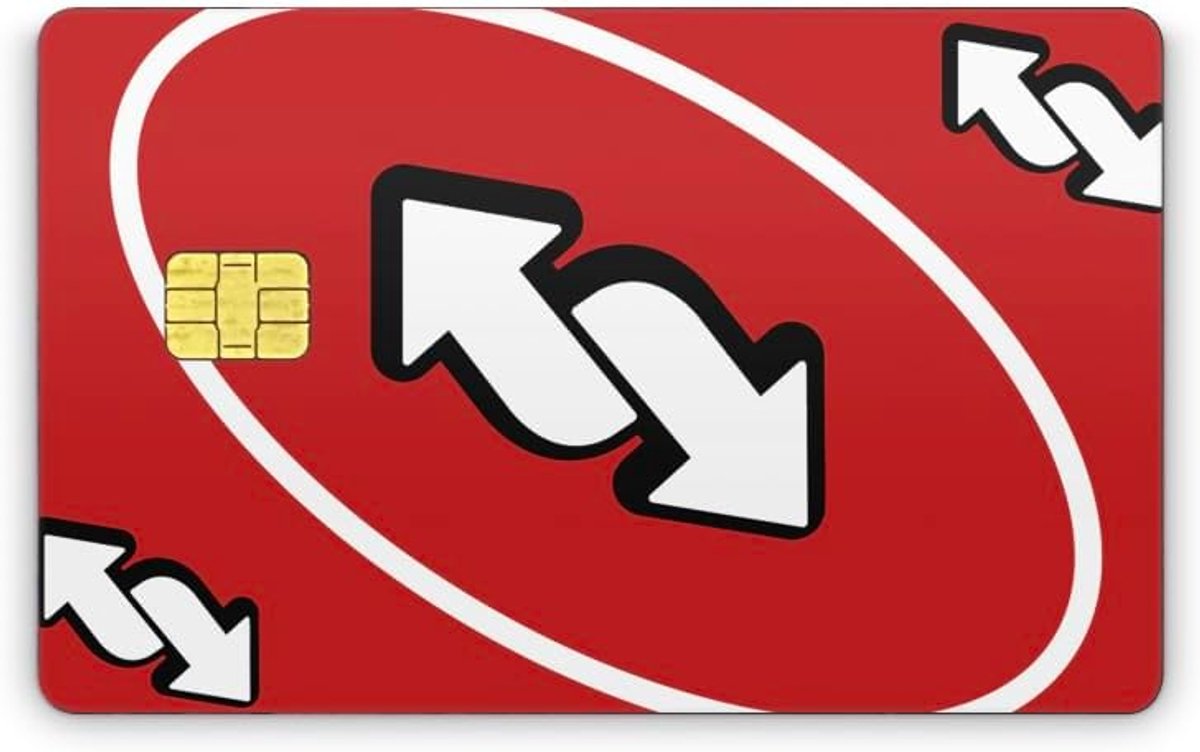 EC kaarten stickers skin sticker 3M folie verschillende designs (reverse, kleine chip)