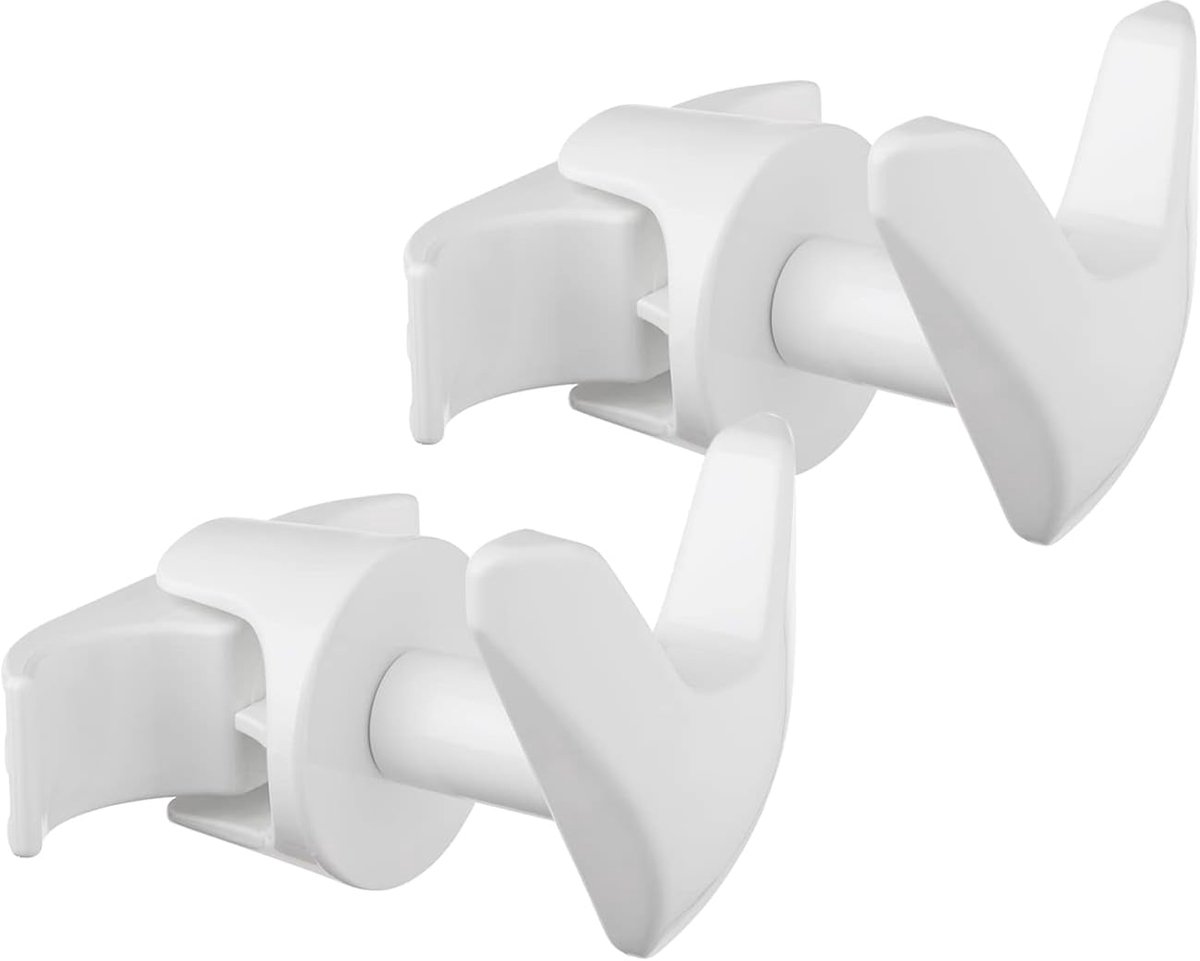 2 Handy Vip buisvormige - 2 handdoekrekken voor meerkleurige buisvormige radiator, ze worden rechtstreeks op de buisvormige radiator bevestigd - wit