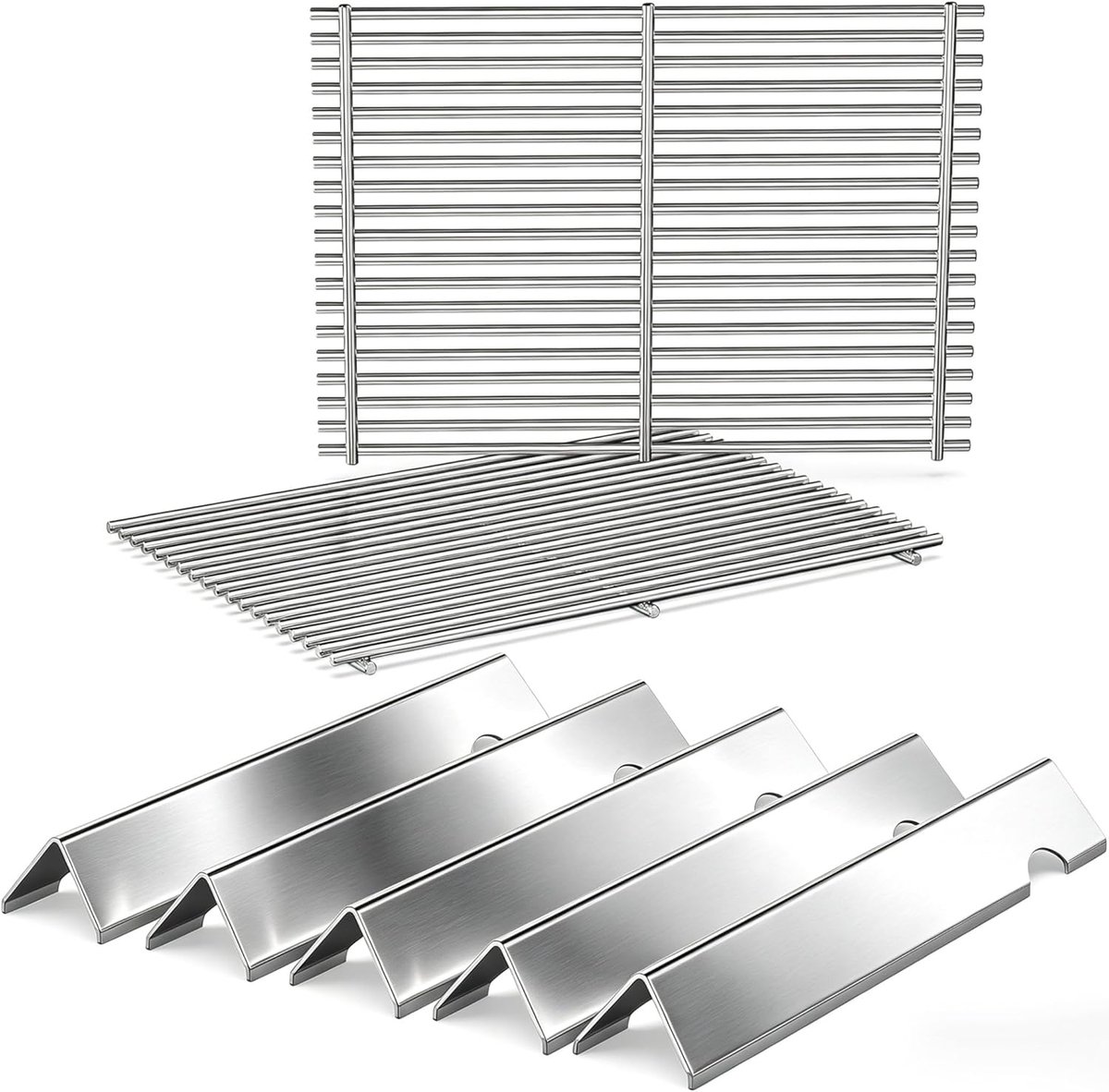 18,75" Grillroosters en Genesis II Smaakmakerstaven Vervangende Onderdelen voor Weber Genesis II 300 /LX 300, GS4 Genesis II E-310 E-315 S-335 Serie Grill, 66795 66095 Onderdelen voor Weber Genesis II