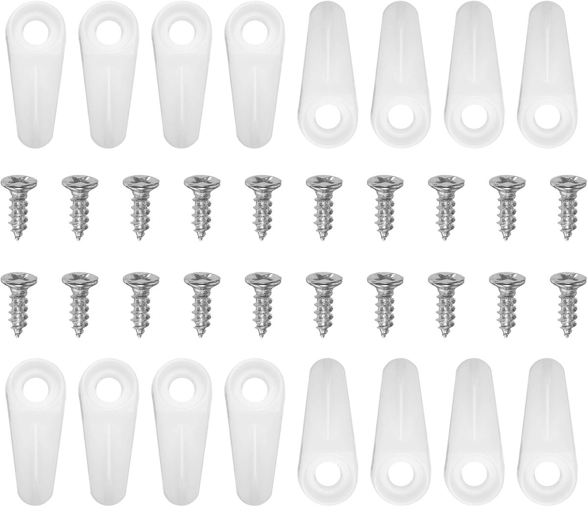100 stuks fotolijst, achterwand hardware clip met 100 stuks schroeven, draaiknop, bevestigingsset, fotolijst, achterwand clips voor handwerk, fotoophanging, zuiver wit