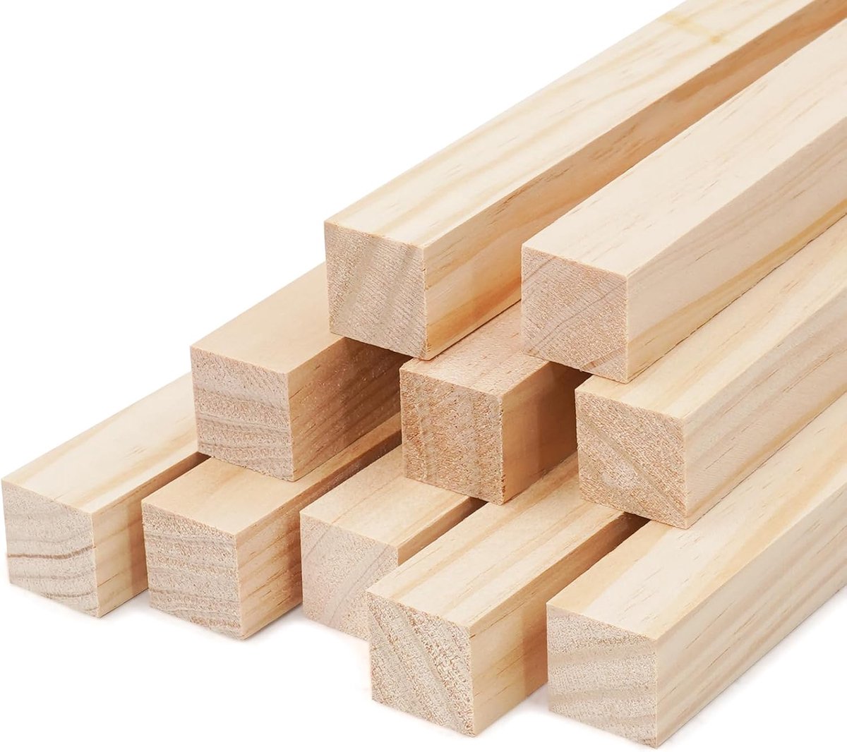 Houten pluggen 20 x 300 mm voor handwerk, onafgewerkte hardhouten stokken, doe-het-zelvers, woondecoratie (20 mm)