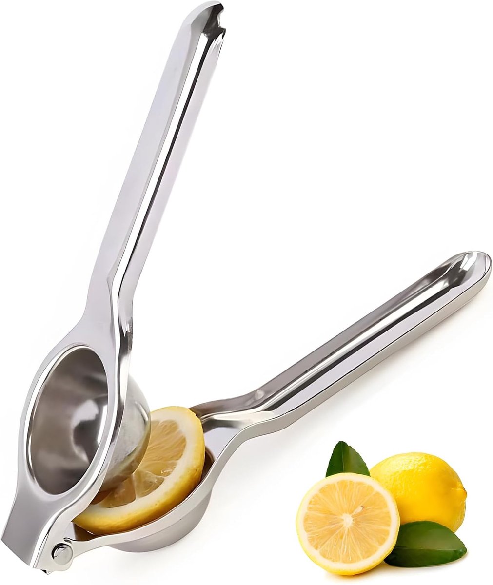 Citroenpers van metaal, handmatige citruspers voor citroenen en limoenen, sappers voor keuken en bar, citroenpers voor cocktails, sapcentrifuge voor kleine citrusvruchten