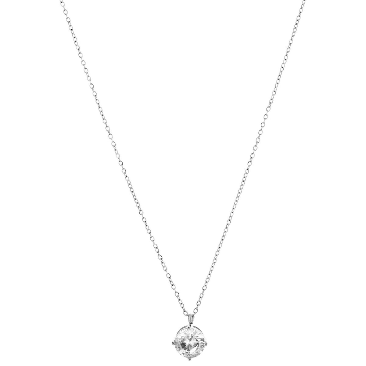 Michelle Bijou Ketting Steentje zilver