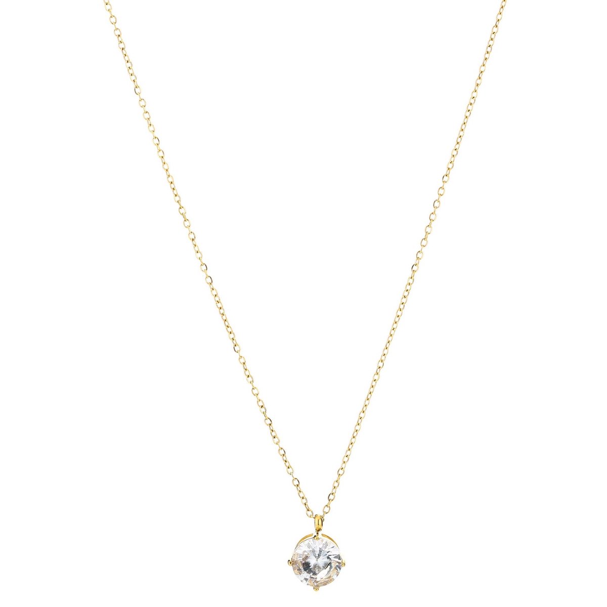 Michelle Bijou Ketting Steentje goud