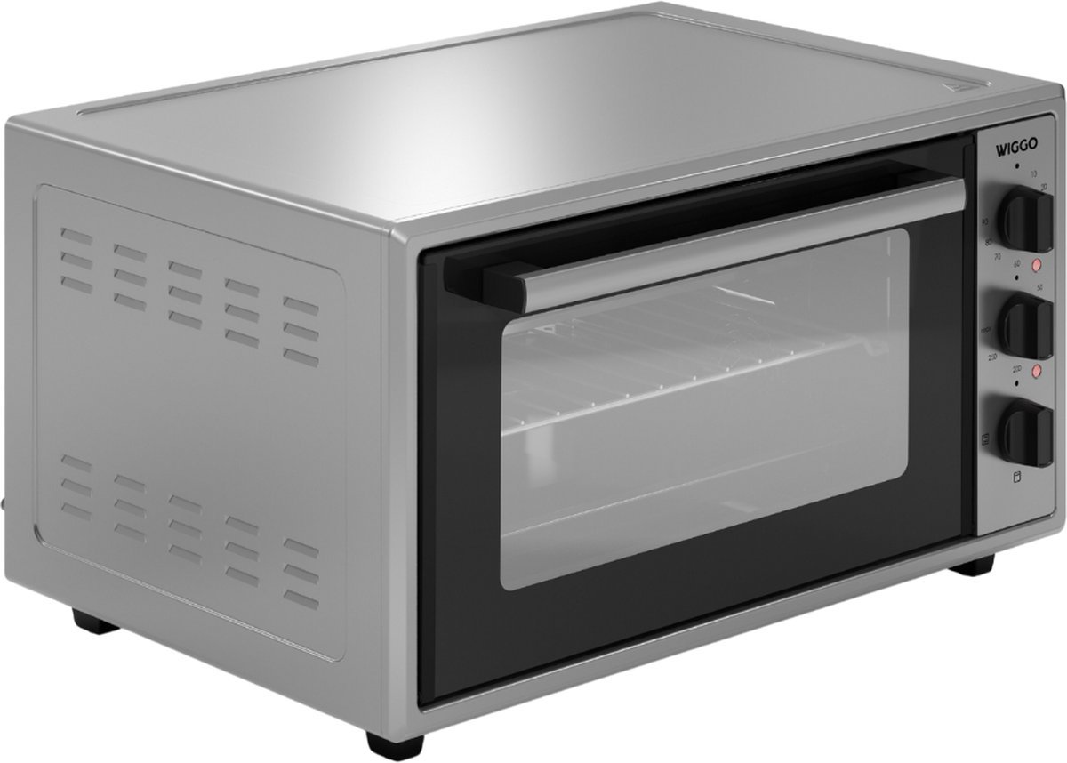 Wiggo WMO-E456(X) - Vrijstaande Mini Oven - Electrisch - 60 CM - 45 liter - 2000 W - 5 Jaar Garantie - Roestvrijstaal – foto 8