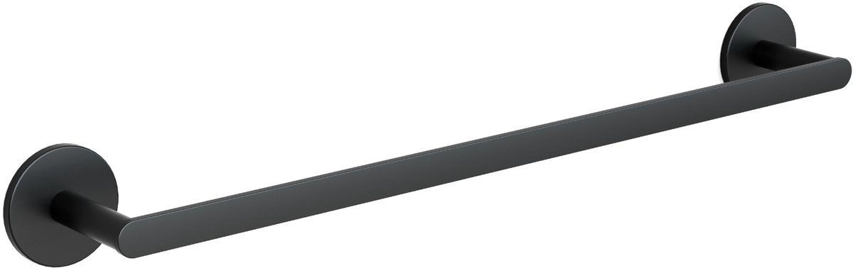 Cecipa Max Handdoekstang - Handdoekrek - Zonder Boren - Mat Zwart - 60 cm - SUS304 RVS - 2-in-1 Montage - Handdoekhouder Badkamer