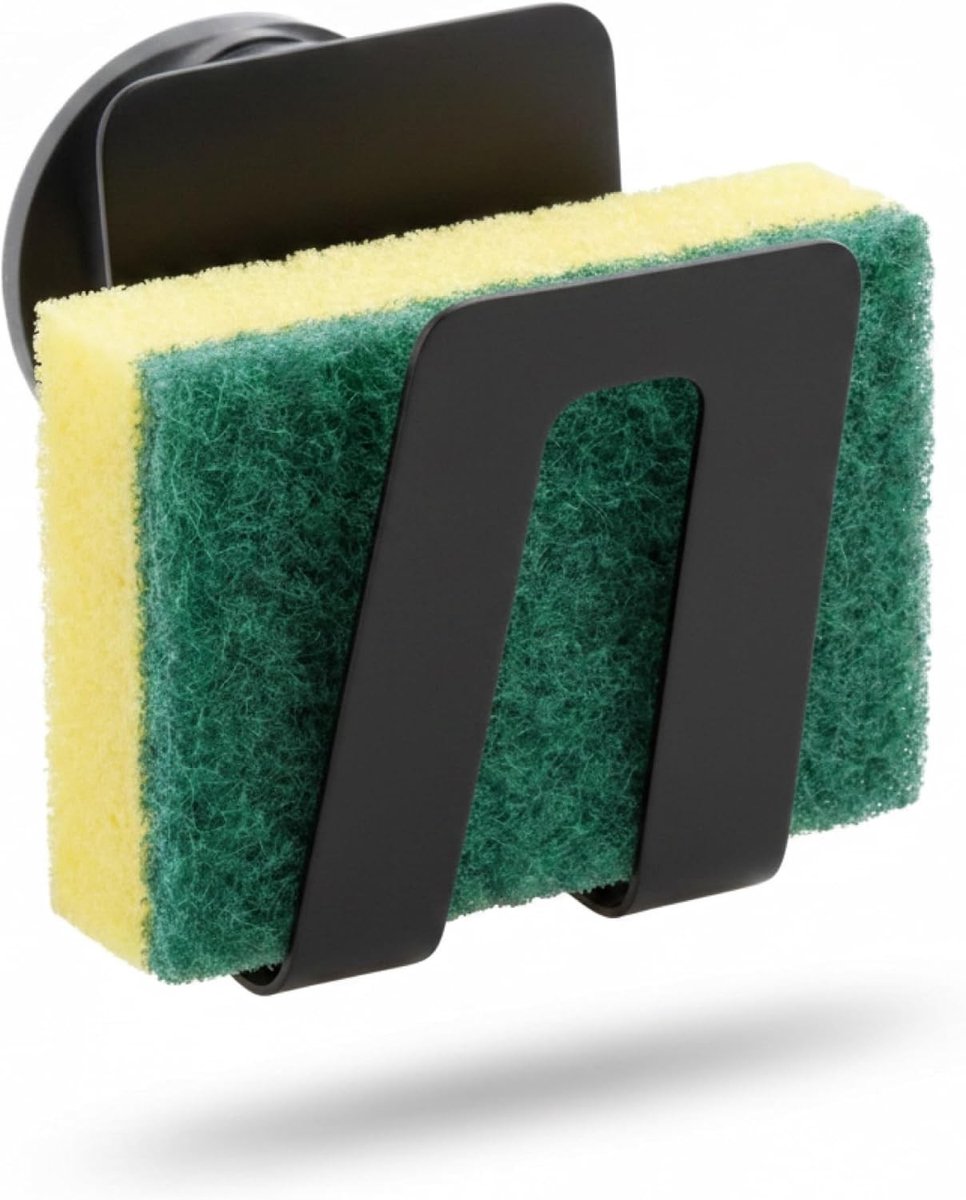 Sponshouder voor Gootsteen - Biocomposiet - Magnetische Installatie - Ruimtebesparend - Voor Keukenorganisatie