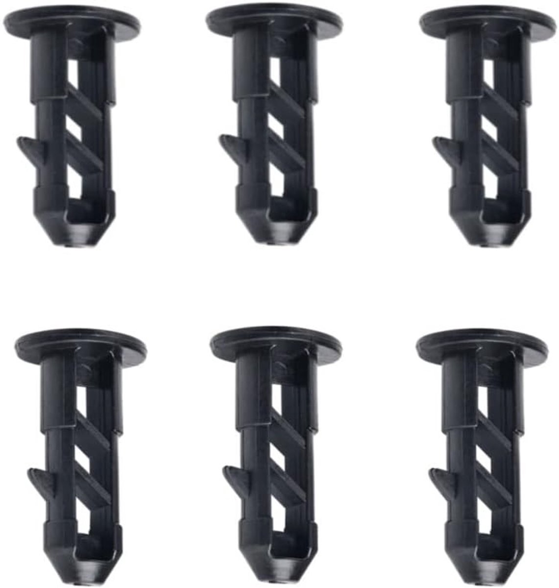 Zwarte Hinge Pins voor 240L Afvalcontainers - Set van 6 - Duurzaam en Geschikt voor Huishoudelijk en Commercieel Gebruik