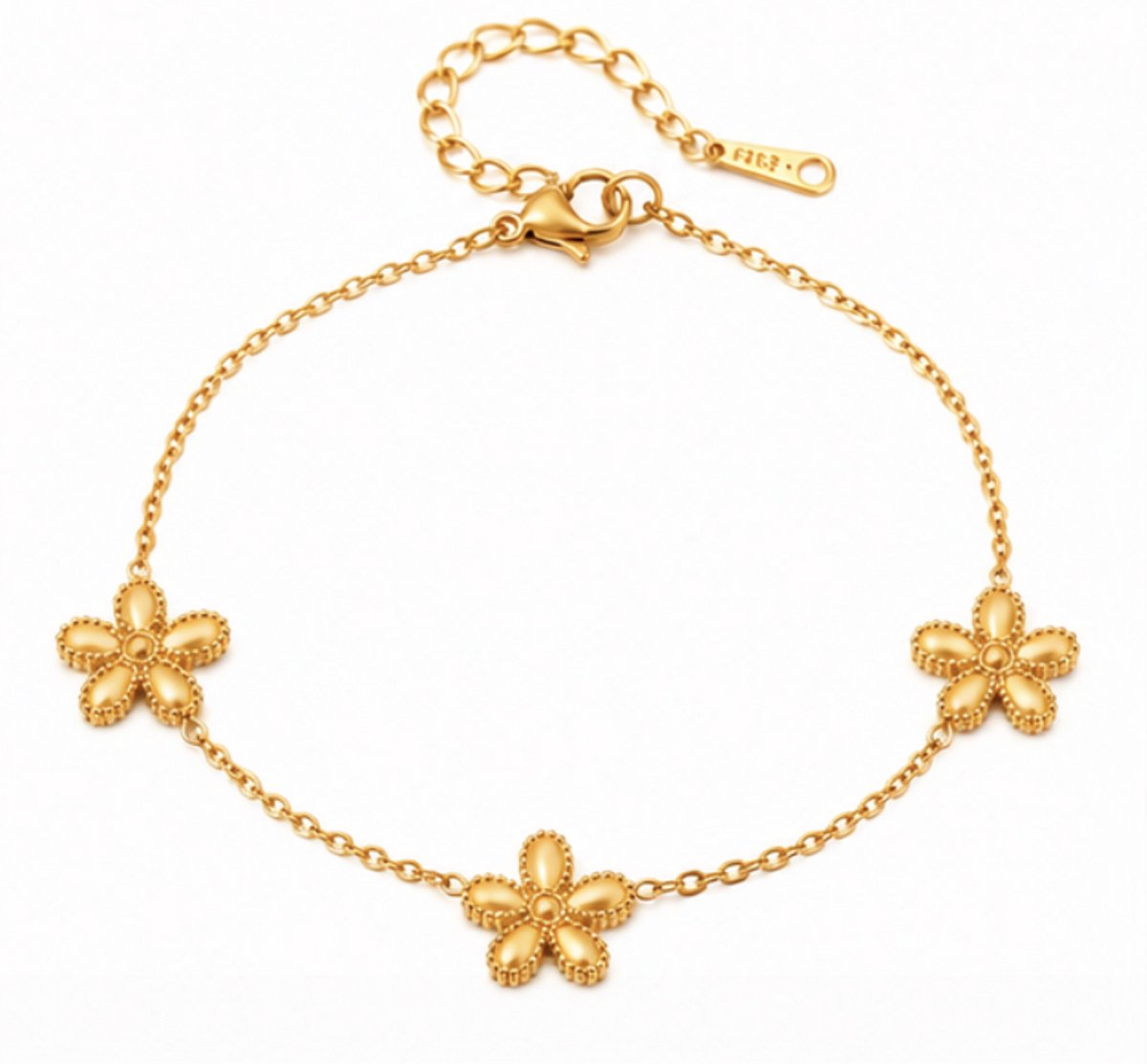 Luxe armband - Verguld - vrouwen armband - Goudkleurig armbanden - hoogwaardig roestvrij staal- armbandje - Goudkleurig - cadeau - verjaardag cadeau
