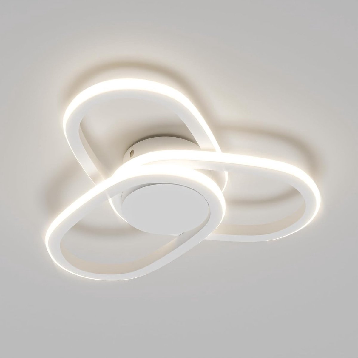 Moderne LED Plafondlamp - Metaal en Acryl - Klaverbladdesign - Waterdicht IP44 - Voor Badkamer, Slaapkamer en Woonkamer
