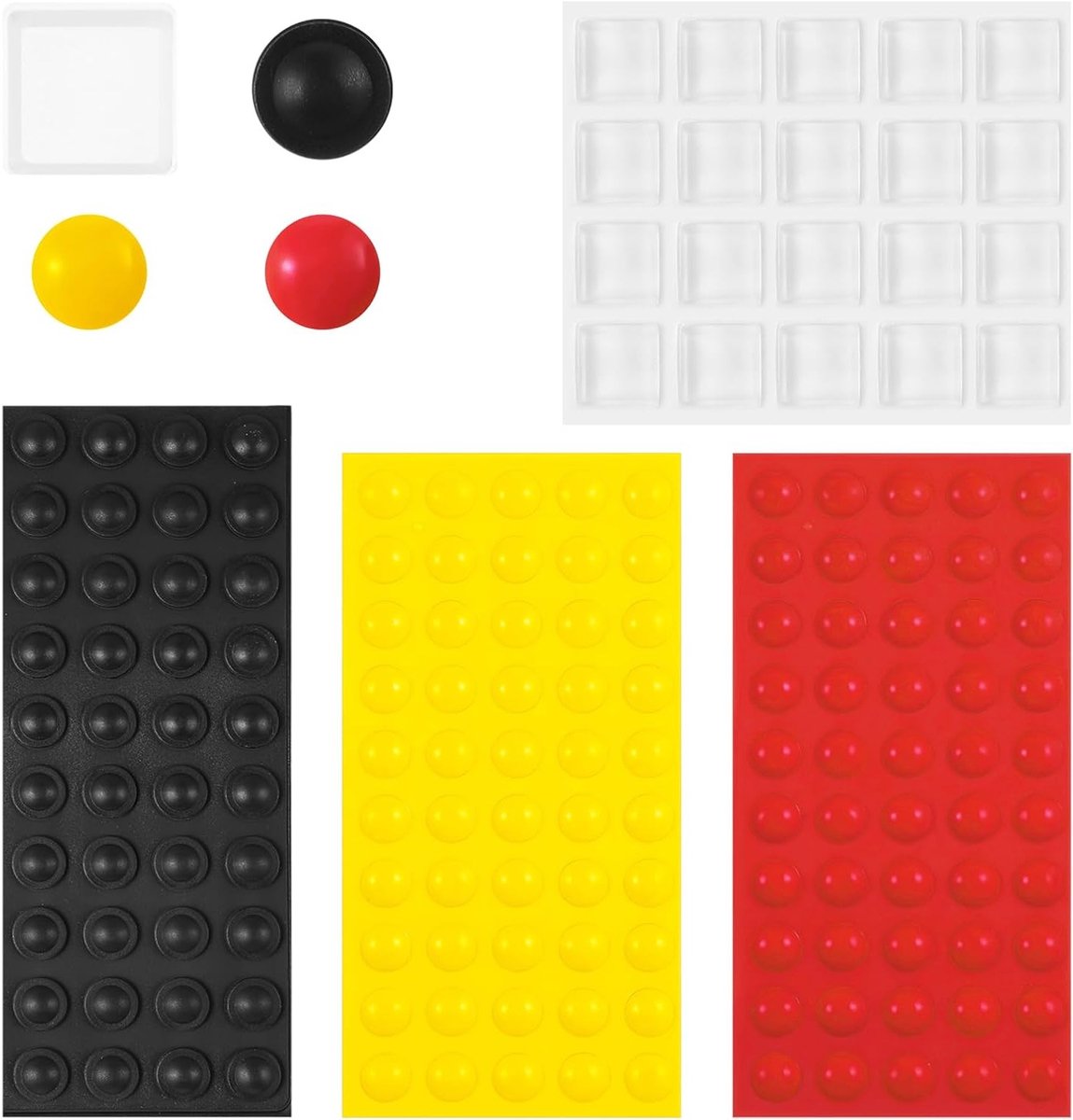 Bump Dots voor Visueel Gehandicapten - 160 Stuks Silicone Stickers in Meerdere Maten voor Blinden en Ouderen