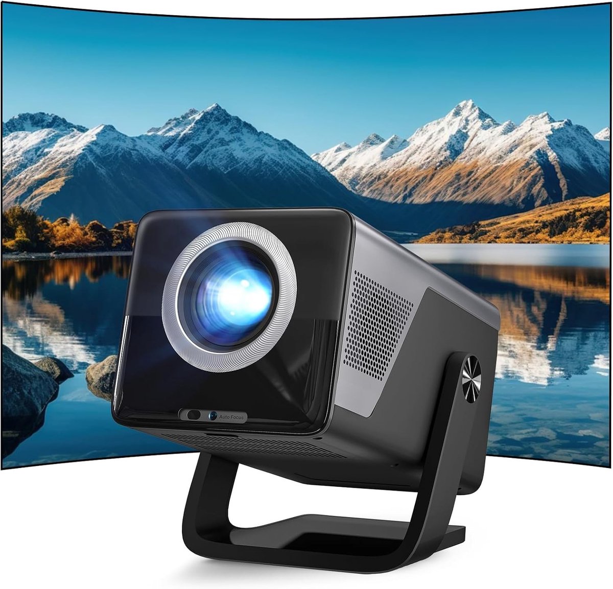 Projector - Draagbaar - Native 1080P Resolutie - Ondersteunt 8K - Voor Thuisgebruik en Presentaties