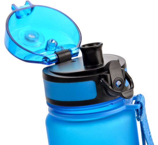 Meteor Sportbidon 350 ml - Fietsbidon - Sportaccessoire - Blauw van Meteor — afbeelding 2