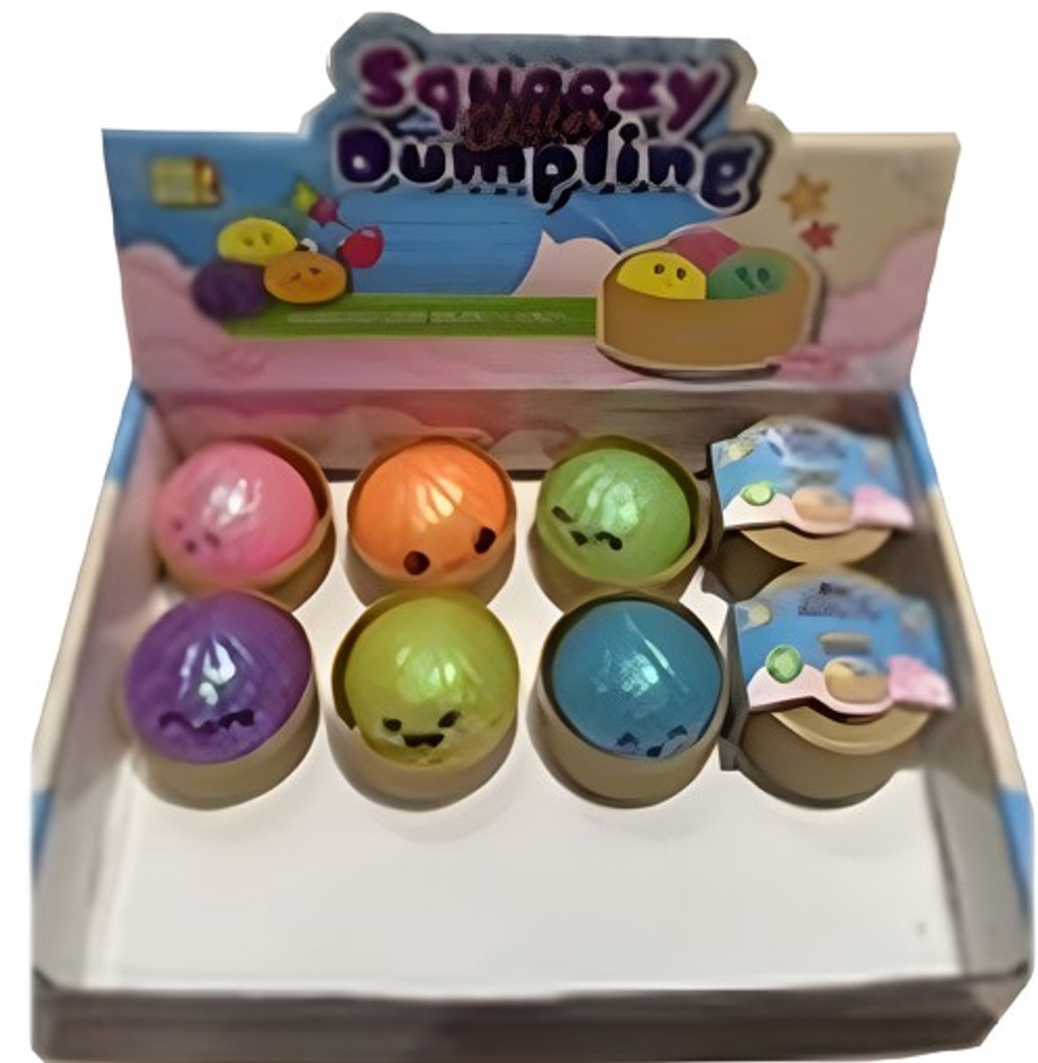 12 Steamed Dumpling met glitter 5cm