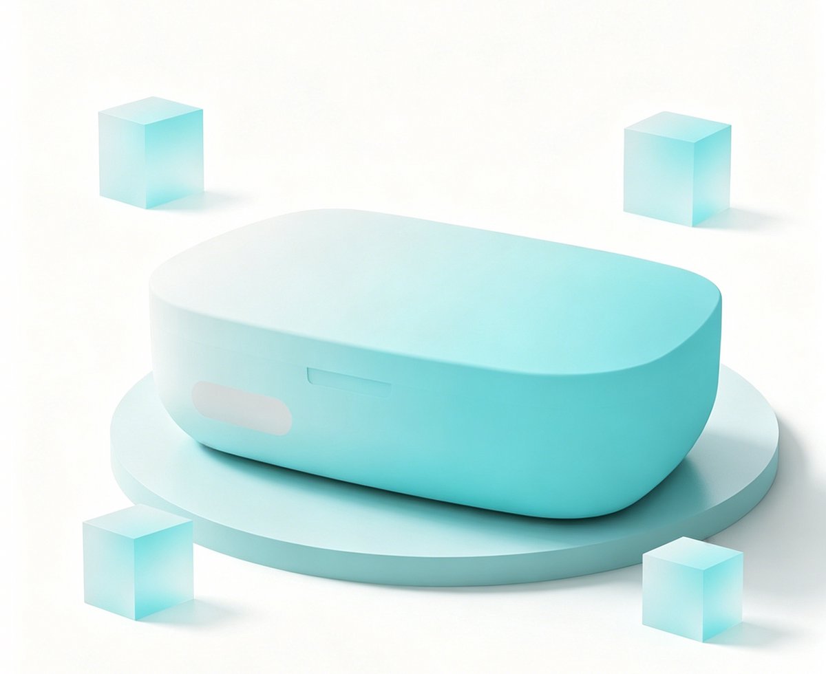 Ultrasone Contactlens Reiniger Wit-Blauw - Automatische Lensreiniger met Blauw Licht Sterilisatie - Draagbare Contactlens Case - Compact en Oplaadbaar voor Dagelijks Gebruik