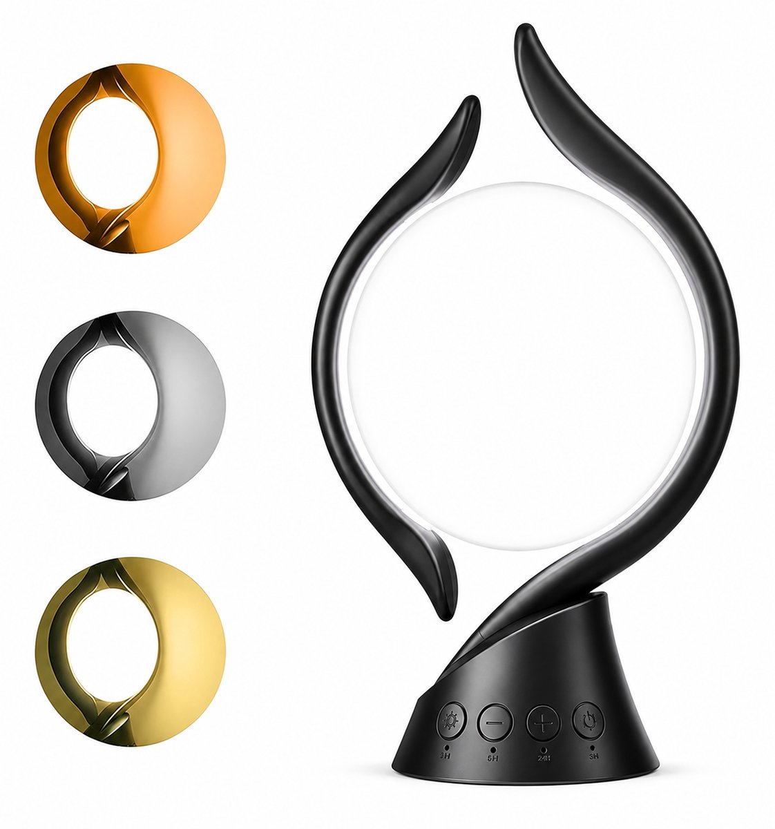 BSS® Lichttherapielamp - Daglichtlamp - Infraroodlamp - Zwart - 22x5x12 cm