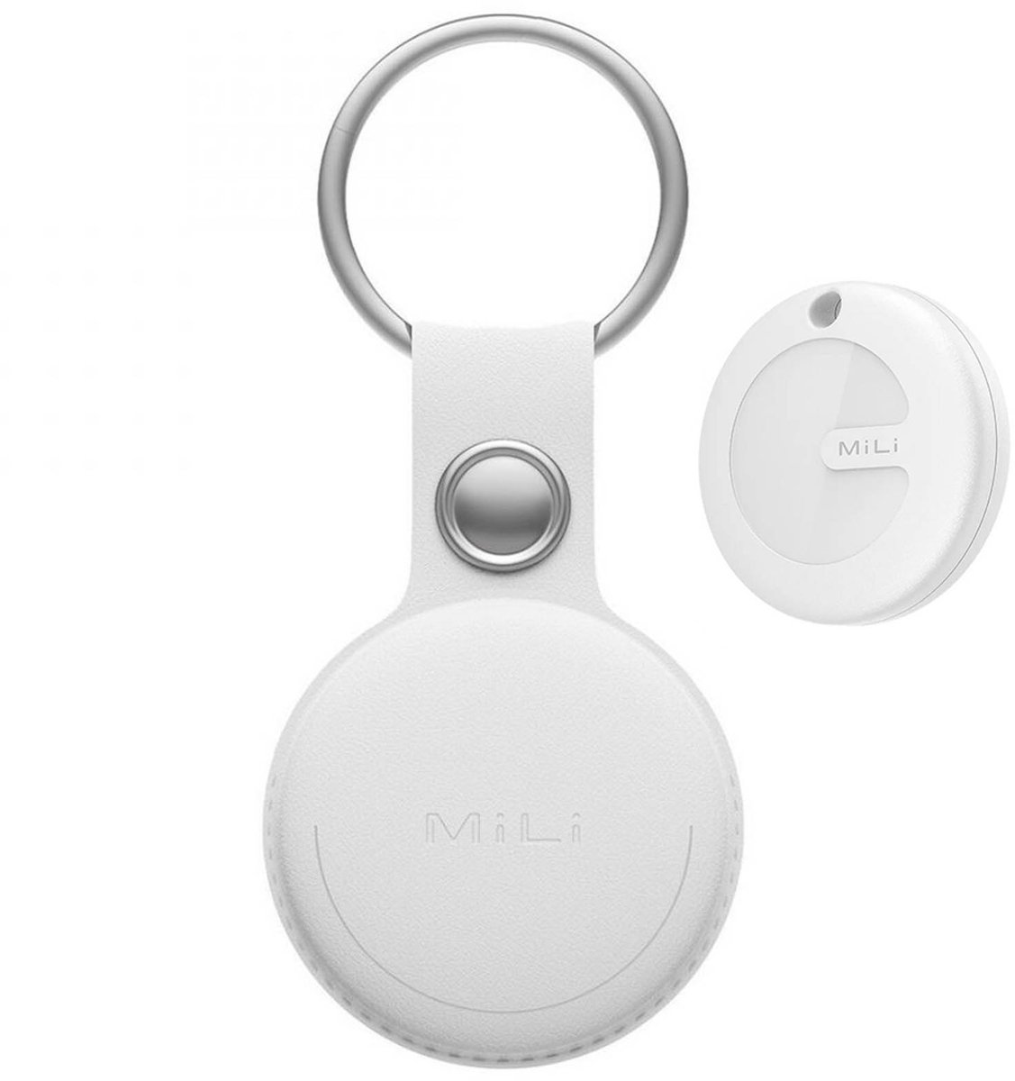 Mili, MiTag-serie sleutelhanger-tracker Compatibel met Apple Find My / Google Find My Device, Wit