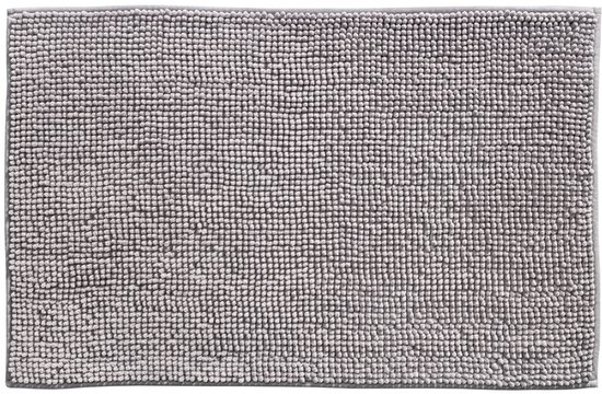 Badmat Indiana Grijs 58x90 cm – Zachte Chenille Badmat Rechthoek – Luxe Douchemat – Sneldrogend & Waterabsorberend – Oeko-Tex Gecertificeerd – Wasbaar