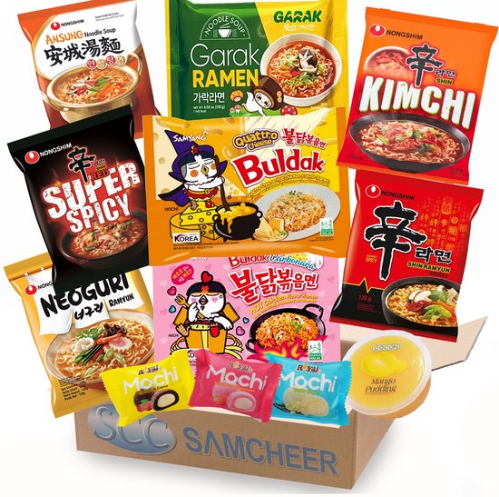Assortiments de Nouilles Samyang, Nongshim 9 pcs