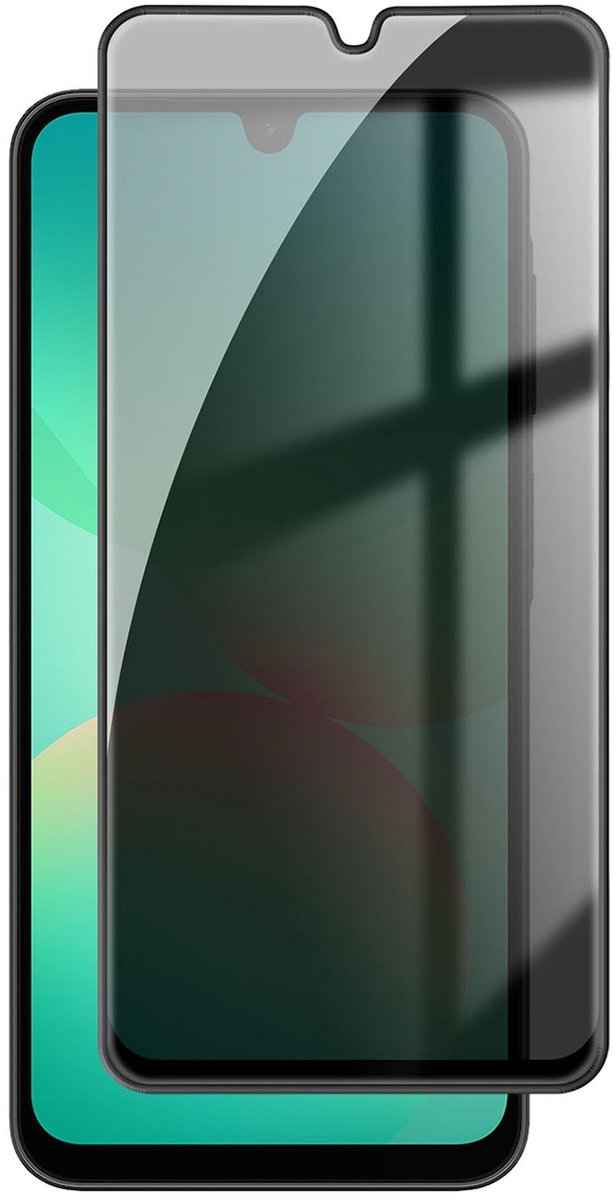 Coverup Screen Protector - Geschikt voor Samsung Galaxy A27 Screen Protector - Coverup Full-Cover Privacy Tempered Glass - Fingerprint Unlock - Zwart