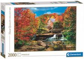 Clementoni - Puzzle 2000 pièces Collection de haute qualité Mill à farine Glade Creek, Puzzle pour Adultes et Enfants, 14-99 ans, 32574