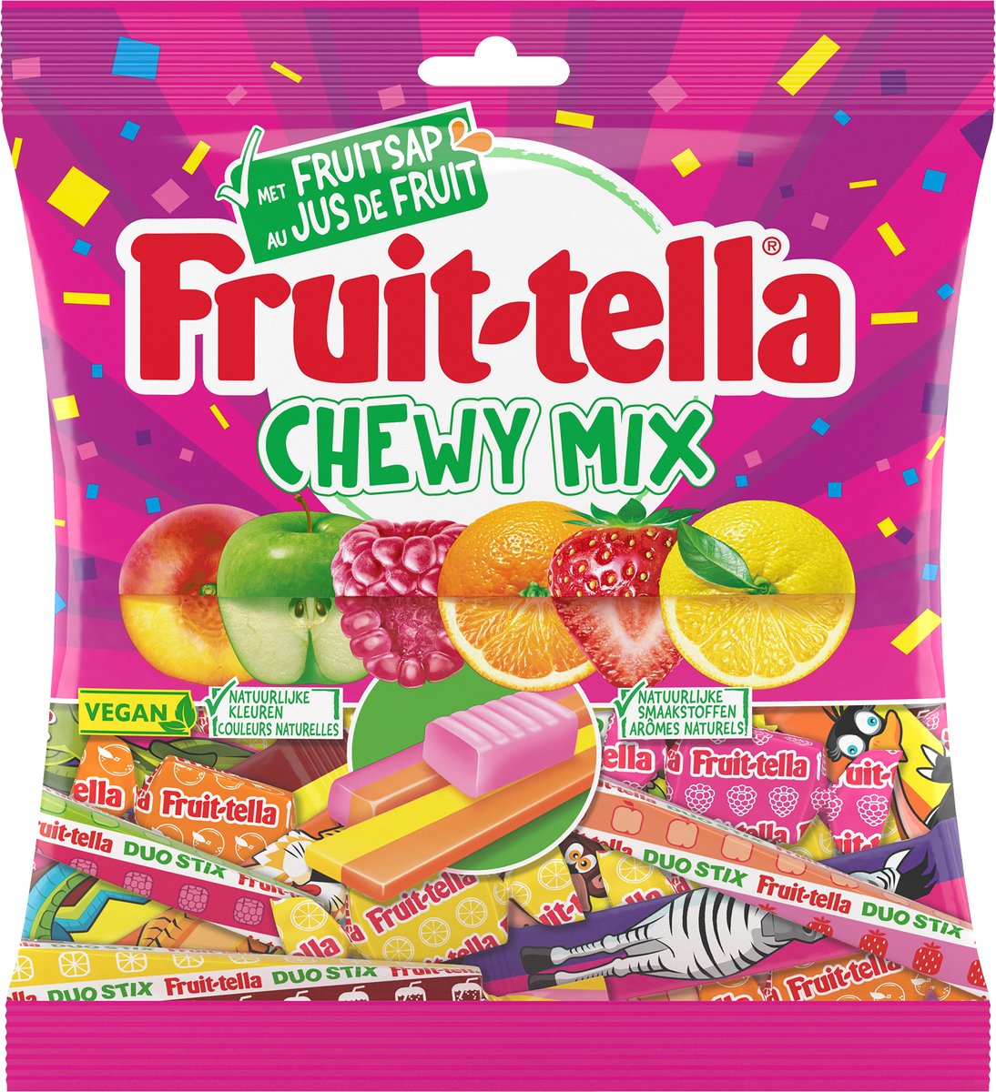 Fruittella Chewy Party Mix - Snoep - Vegan - 12x300gr