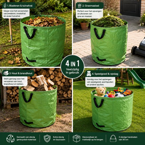 Tuinafvalzak 265 liter — afbeelding 3