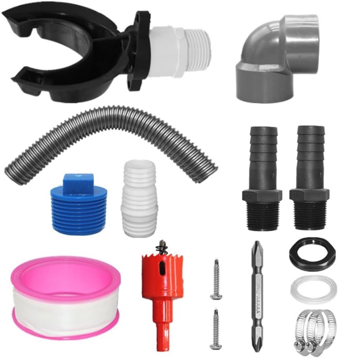 Efficiënte regenwateropvangset voor dakgoten - Geschikt voor afvoeren van 70-110 mm met accessoires