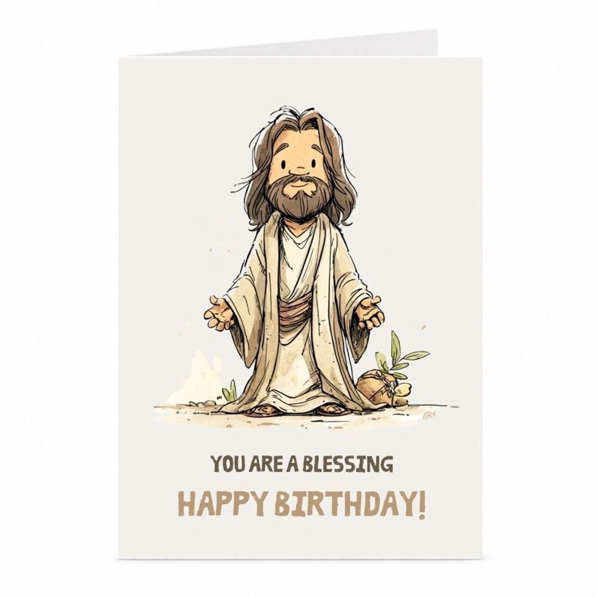 Jezus - Verjaardagskaart - JustTheCardGuy - A6 met envelop