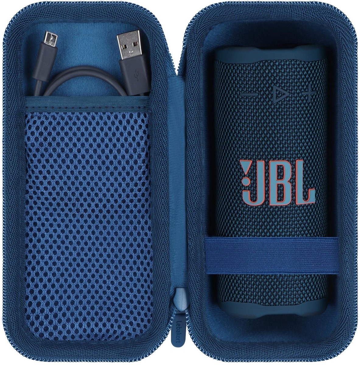 Beschermhoes voor JBL Grip Compact Speaker - Harde marineblauwe hoes - Schokbestendig - Bescherming tegen krassen - ShopVlot